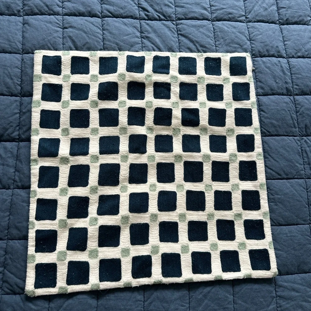 West Elm 20x20 Geometric Patterned Square Pillowcase